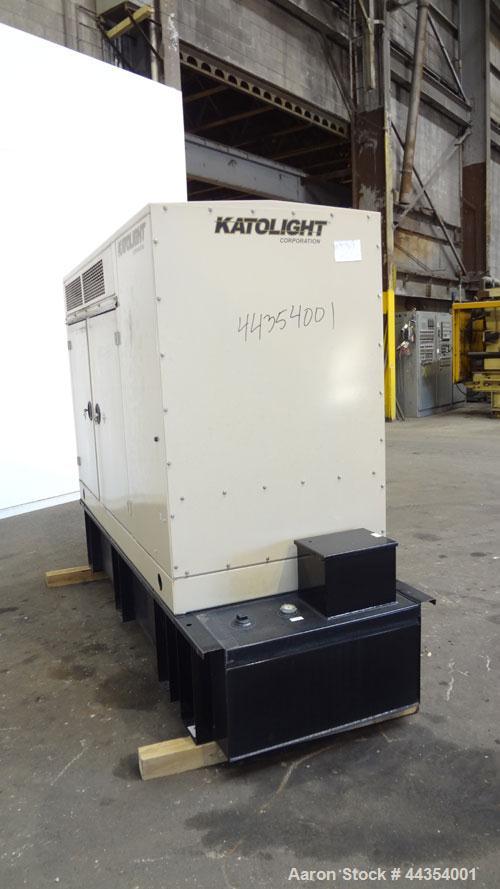 Used Katolight 25 kW standby (20kW prime) diesel generator set model D25FDJ4T2, SN-140382. John Deere model 4042TF270 engine rated 48 HP @ 1800 RPM, emissions EPA Tier 2 certified. UL 2200 package. 1...