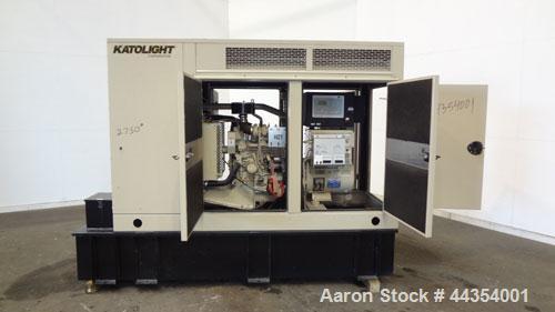 Used Katolight 25 kW standby (20kW prime) diesel generator set model D25FDJ4T2, SN-140382. John Deere model 4042TF270 engine rated 48 HP @ 1800 RPM, emissions EPA Tier 2 certified. UL 2200 package. 1...