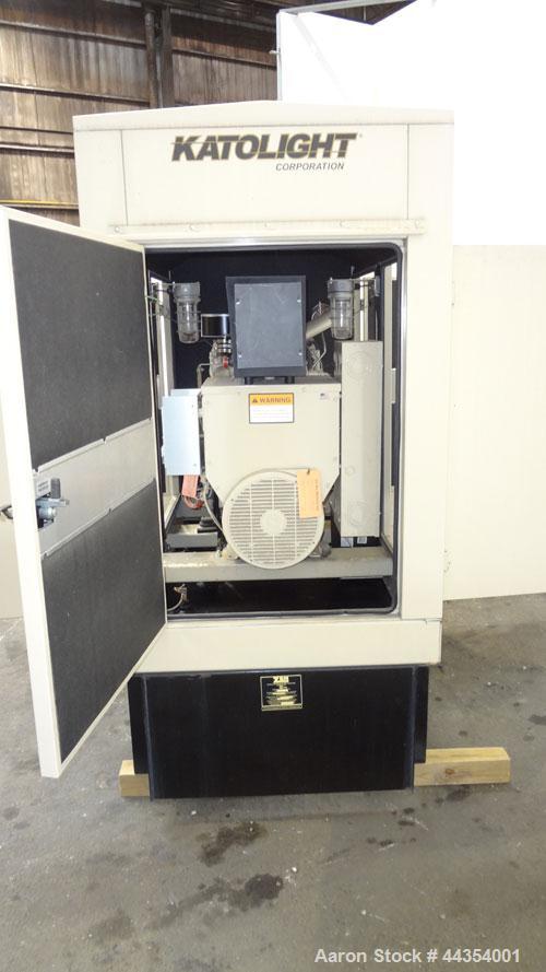 Used Katolight 25 kW standby (20kW prime) diesel generator set model D25FDJ4T2, SN-140382. John Deere model 4042TF270 engine rated 48 HP @ 1800 RPM, emissions EPA Tier 2 certified. UL 2200 package. 1...