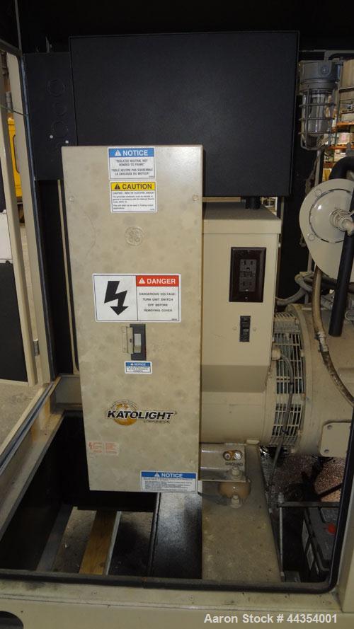 Used Katolight 25 kW standby (20kW prime) diesel generator set model D25FDJ4T2, SN-140382. John Deere model 4042TF270 engine rated 48 HP @ 1800 RPM, emissions EPA Tier 2 certified. UL 2200 package. 1...