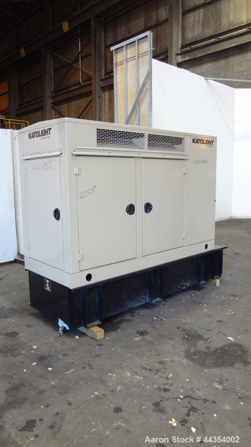 Used Katolight 25 kW standby (20kW prime) diesel generator set model D25FDJ4T2 SN-140381-0107. John Deere model 4042TF270 engine rated 48 HP @ 1800 RPM, emissions EPA Tier 2 certified. UL 2200 packag...
