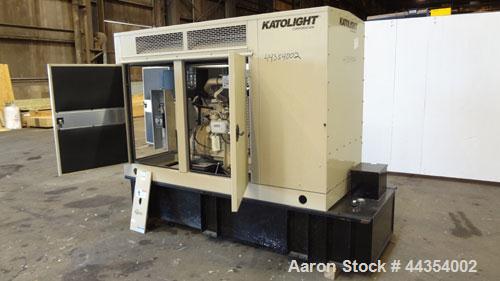 Used Katolight 25 kW standby (20kW prime) diesel generator set model D25FDJ4T2 SN-140381-0107. John Deere model 4042TF270 engine rated 48 HP @ 1800 RPM, emissions EPA Tier 2 certified. UL 2200 packag...