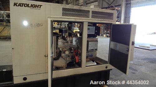 Used Katolight 25 kW standby (20kW prime) diesel generator set model D25FDJ4T2 SN-140381-0107. John Deere model 4042TF270 engine rated 48 HP @ 1800 RPM, emissions EPA Tier 2 certified. UL 2200 packag...