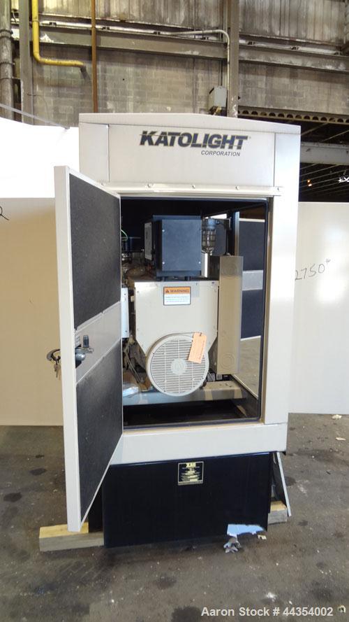 Used Katolight 25 kW standby (20kW prime) diesel generator set model D25FDJ4T2 SN-140381-0107. John Deere model 4042TF270 engine rated 48 HP @ 1800 RPM, emissions EPA Tier 2 certified. UL 2200 packag...