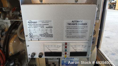 Used Katolight 25 kW standby (20kW prime) diesel generator set model D25FDJ4T2 SN-140381-0107. John Deere model 4042TF270 engine rated 48 HP @ 1800 RPM, emissions EPA Tier 2 certified. UL 2200 packag...