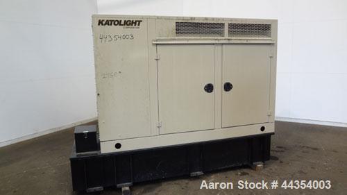 Used Katolight 25 kW standby (20kW prime) diesel generator set model D25FDJ4T2 SN-140983-0107. John Deere model 4042TF270 engine rated 48 HP @ 1800 RPM, emissions EPA Tier 2 certified. UL 2200 packag...