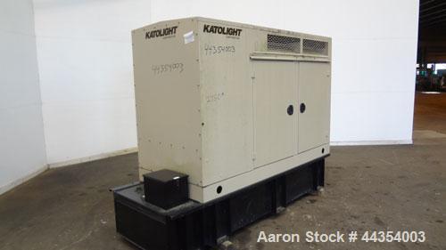 Used Katolight 25 kW standby (20kW prime) diesel generator set model D25FDJ4T2 SN-140983-0107. John Deere model 4042TF270 engine rated 48 HP @ 1800 RPM, emissions EPA Tier 2 certified. UL 2200 packag...