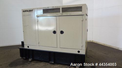 Used Katolight 25 kW standby (20kW prime) diesel generator set model D25FDJ4T2 SN-140983-0107. John Deere model 4042TF270 engine rated 48 HP @ 1800 RPM, emissions EPA Tier 2 certified. UL 2200 packag...