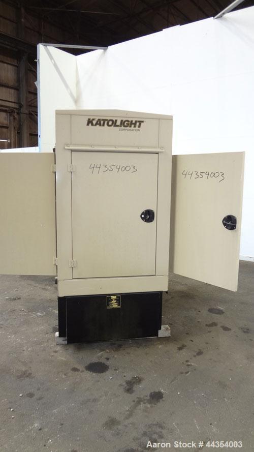 Used Katolight 25 kW standby (20kW prime) diesel generator set model D25FDJ4T2 SN-140983-0107. John Deere model 4042TF270 engine rated 48 HP @ 1800 RPM, emissions EPA Tier 2 certified. UL 2200 packag...