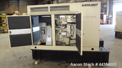 Used Katolight 25 kW standby (20kW prime) diesel generator set model D25FDJ4T2 SN-140983-0107. John Deere model 4042TF270 engine rated 48 HP @ 1800 RPM, emissions EPA Tier 2 certified. UL 2200 packag...