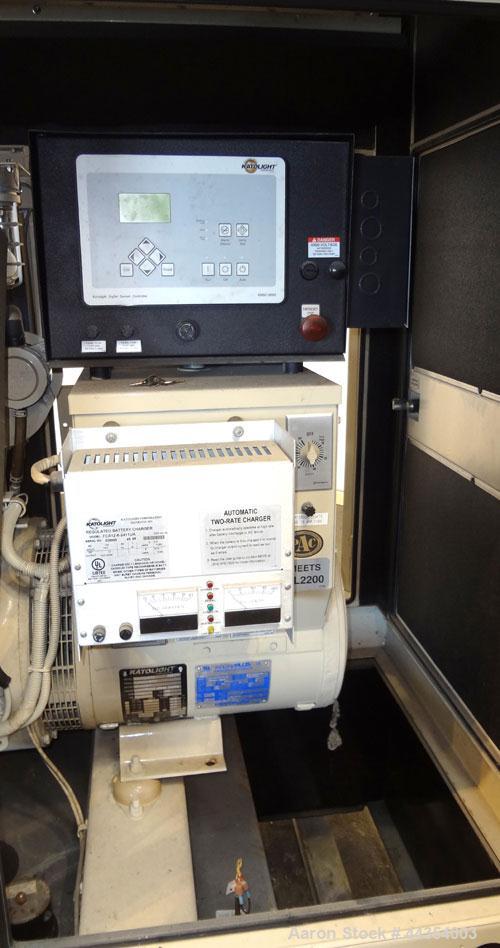 Used Katolight 25 kW standby (20kW prime) diesel generator set model D25FDJ4T2 SN-140983-0107. John Deere model 4042TF270 engine rated 48 HP @ 1800 RPM, emissions EPA Tier 2 certified. UL 2200 packag...