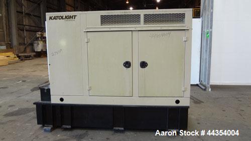 Used Katolight 25 kW Standby (20kW Prime) Diesel Generator Set, model D25FDJ4T2, serial #140913-0107. John Deere model 4042TF270 engine rated 48 hp @ 1800 rpm, emissions EPA Tier 2 certified. UL 2200...