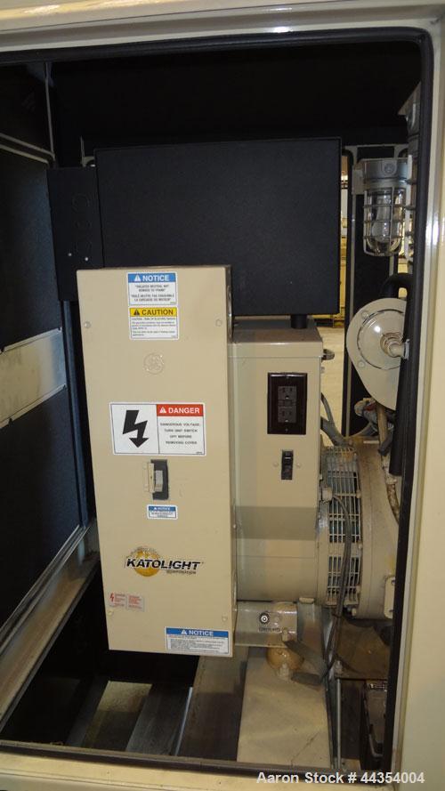 Used Katolight 25 kW Standby (20kW Prime) Diesel Generator Set, model D25FDJ4T2, serial #140913-0107. John Deere model 4042TF270 engine rated 48 hp @ 1800 rpm, emissions EPA Tier 2 certified. UL 2200...