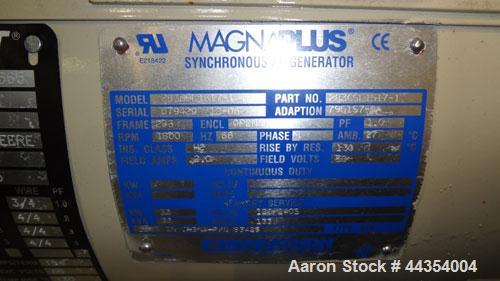 Used Katolight 25 kW Standby (20kW Prime) Diesel Generator Set, model D25FDJ4T2, serial #140913-0107. John Deere model 4042TF270 engine rated 48 hp @ 1800 rpm, emissions EPA Tier 2 certified. UL 2200...