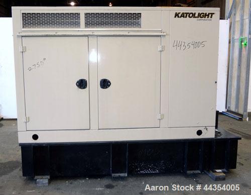 Used Katolight 25 kW standby (20kW prime) diesel generator set model D25FDJ4T2 SN-140911-0107. John Deere model 4042TF270 engine rated 48 HP @ 1800 RPM, emissions EPA Tier 2 certified. UL 2200 packag...