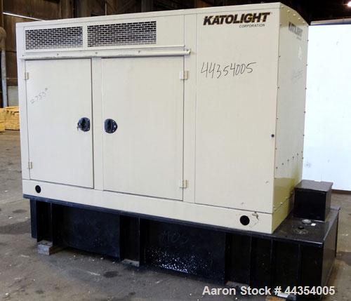 Used Katolight 25 kW standby (20kW prime) diesel generator set model D25FDJ4T2 SN-140911-0107. John Deere model 4042TF270 engine rated 48 HP @ 1800 RPM, emissions EPA Tier 2 certified. UL 2200 packag...