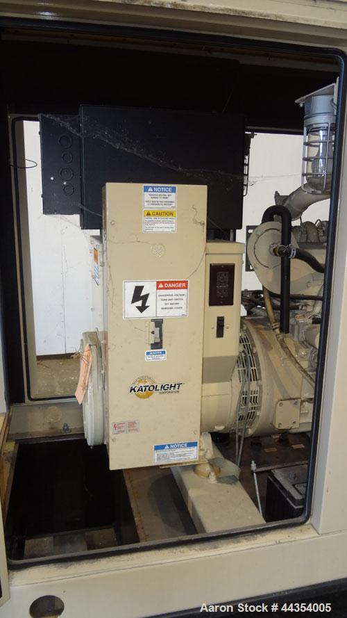 Used Katolight 25 kW standby (20kW prime) diesel generator set model D25FDJ4T2 SN-140911-0107. John Deere model 4042TF270 engine rated 48 HP @ 1800 RPM, emissions EPA Tier 2 certified. UL 2200 packag...