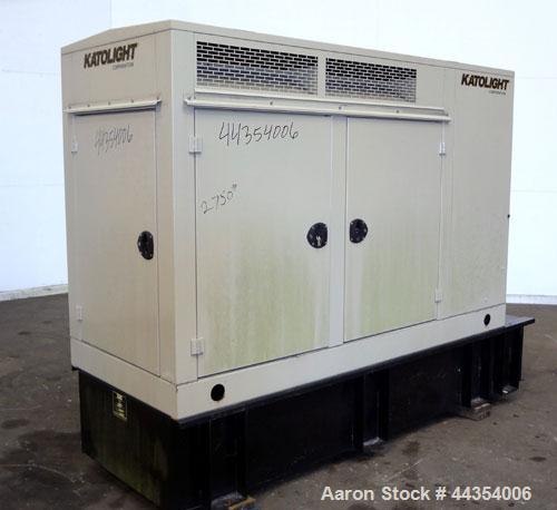 Used Katolight 25 kW standby (20kW prime) diesel generator set model D25FDJ4T2 SN-140919-0107. John Deere model 4042TF270 engine rated 48 HP @ 1800 RPM, emissions EPA Tier 2 certified. UL 2200 packag...