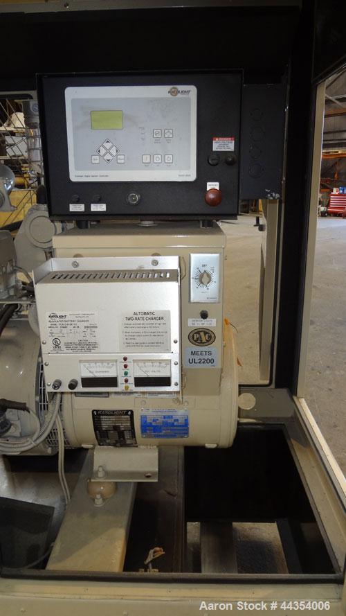 Used Katolight 25 kW standby (20kW prime) diesel generator set model D25FDJ4T2 SN-140919-0107. John Deere model 4042TF270 engine rated 48 HP @ 1800 RPM, emissions EPA Tier 2 certified. UL 2200 packag...