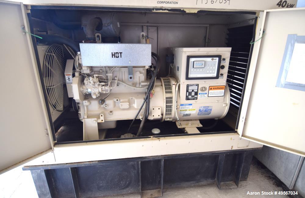 Used- John Deere / Katolight 40 kW Standby Diesel Generator Set