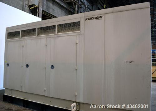 Used Katolight 415 kW diesel generator set, model D415FRJ4, SN-WA537840-97232-0304, John Deere model 6125HF070 engine, EPA tier II certified, SN-RG6125H039104. 3/60/277-480V. 600 Amp main-line circui...