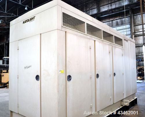 Used Katolight 415 kW diesel generator set, model D415FRJ4, SN-WA537840-97232-0304, John Deere model 6125HF070 engine, EPA tier II certified, SN-RG6125H039104. 3/60/277-480V. 600 Amp main-line circui...