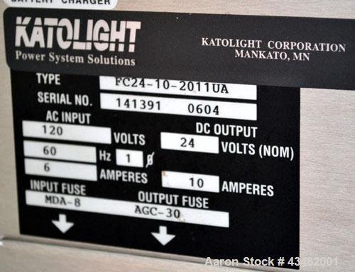 Used Katolight 415 kW diesel generator set, model D415FRJ4, SN-WA537840-97232-0304, John Deere model 6125HF070 engine, EPA tier II certified, SN-RG6125H039104. 3/60/277-480V. 600 Amp main-line circui...
