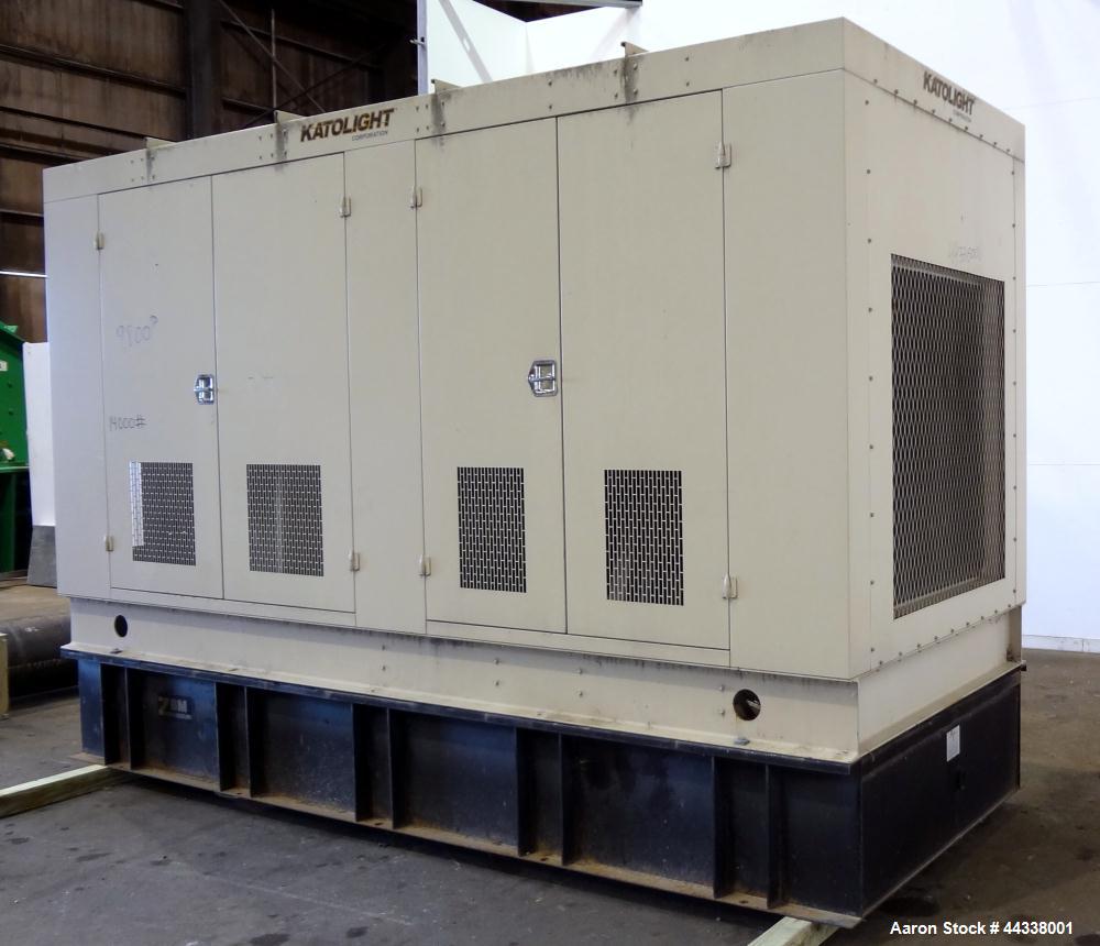 Used Katolight 500 kW standby diesel generator set, model D500FPV4, SN-102590-1204. Volvo model TAD 1631GE engine rated 768 HP @ 1800 RPM, SN-2160050396. 3/60/120/208V, 12 lead reconnectable to other...