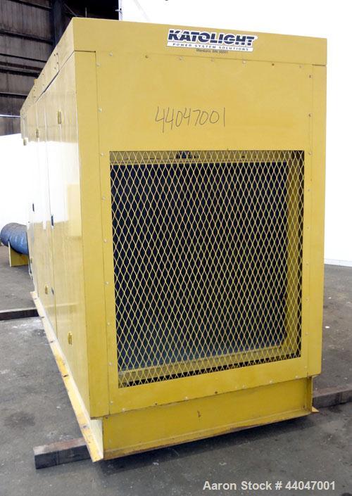 Used Katolite 500 kW Standby Diesel Generator Set, Model D500FRV4, Serial WA52629765502. Volvo TAD1631GE engine rated 743 hp @ 1800 rpm. 3/60/277/480V. 600 Amp and 200 Amp main-line circuit breakers....
