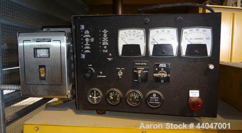Used Katolite 500 kW Standby Diesel Generator Set, Model D500FRV4, Serial WA52629765502. Volvo TAD1631GE engine rated 743 hp @ 1800 rpm. 3/60/277/480V. 600 Amp and 200 Amp main-line circuit breakers....
