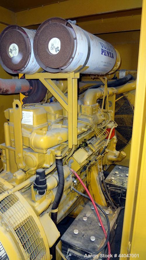Used Katolite 500 kW Standby Diesel Generator Set, Model D500FRV4, Serial WA52629765502. Volvo TAD1631GE engine rated 743 hp @ 1800 rpm. 3/60/277/480V. 600 Amp and 200 Amp main-line circuit breakers....