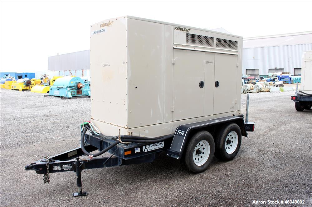 Used Katolight / John Deere 50 kW portable / trailered diesel generator