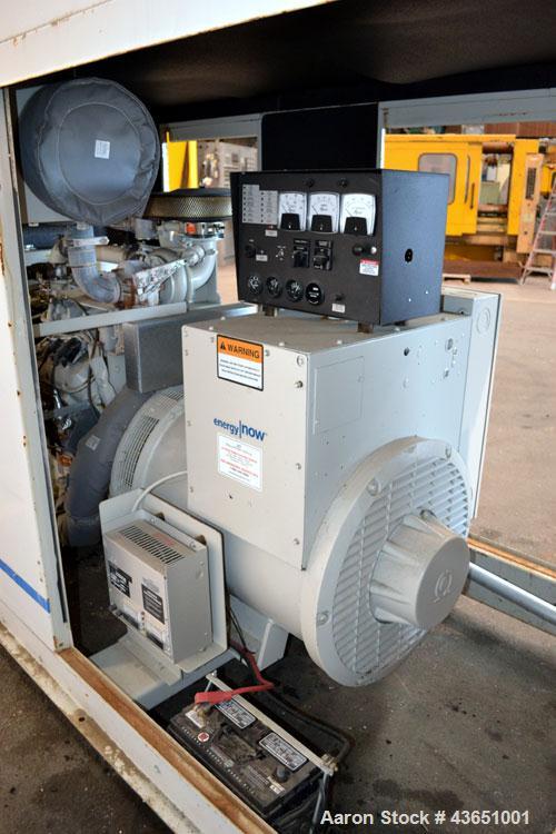 Used Katolite 125 kW Standby Natural Gas Generator Set. Katolight model NL125FPG4 SN-GEN0916DTS. GM 8.1 Liter engine rated 210 HP @ 1800 RPM SN-8.1L-07408. 3/60/120/208V 12 lead reconnectable. 400 Am...