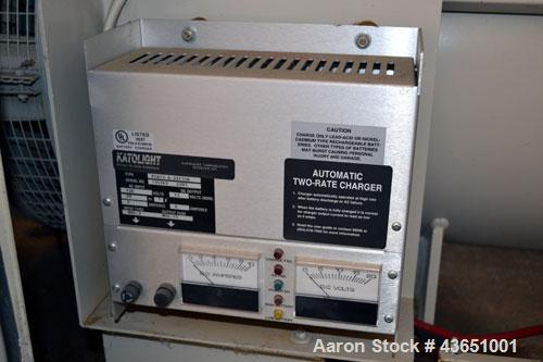 Used Katolite 125 kW Standby Natural Gas Generator Set. Katolight model NL125FPG4 SN-GEN0916DTS. GM 8.1 Liter engine rated 210 HP @ 1800 RPM SN-8.1L-07408. 3/60/120/208V 12 lead reconnectable. 400 Am...