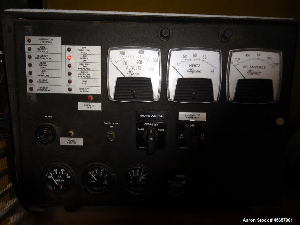 Used Katolight / Cummins 250 kW natural gas generator. Cummins GTA14G1 engine.