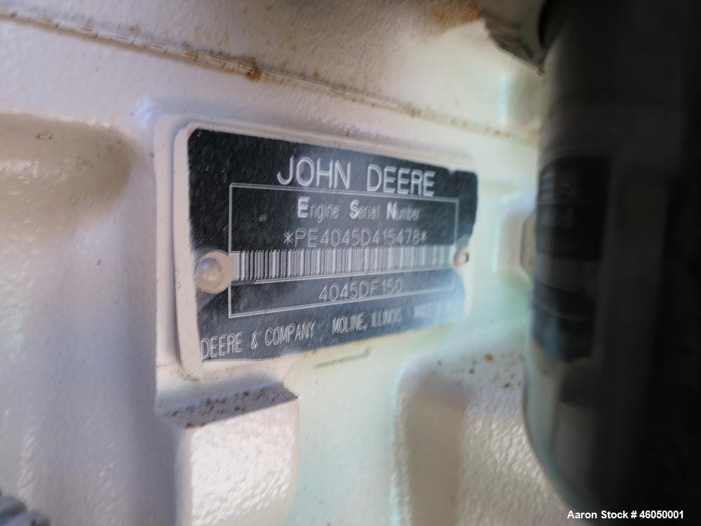 Used Katolight 40 kW standby diesel generator set, model SED40FGJ4, SN-104520-1204. John Deere 4045DF150 engine, SN-PE4045D415478. 1/60/120/240V, reconnectable to 3/60/208/240/277/480V. 175 Amp main-...