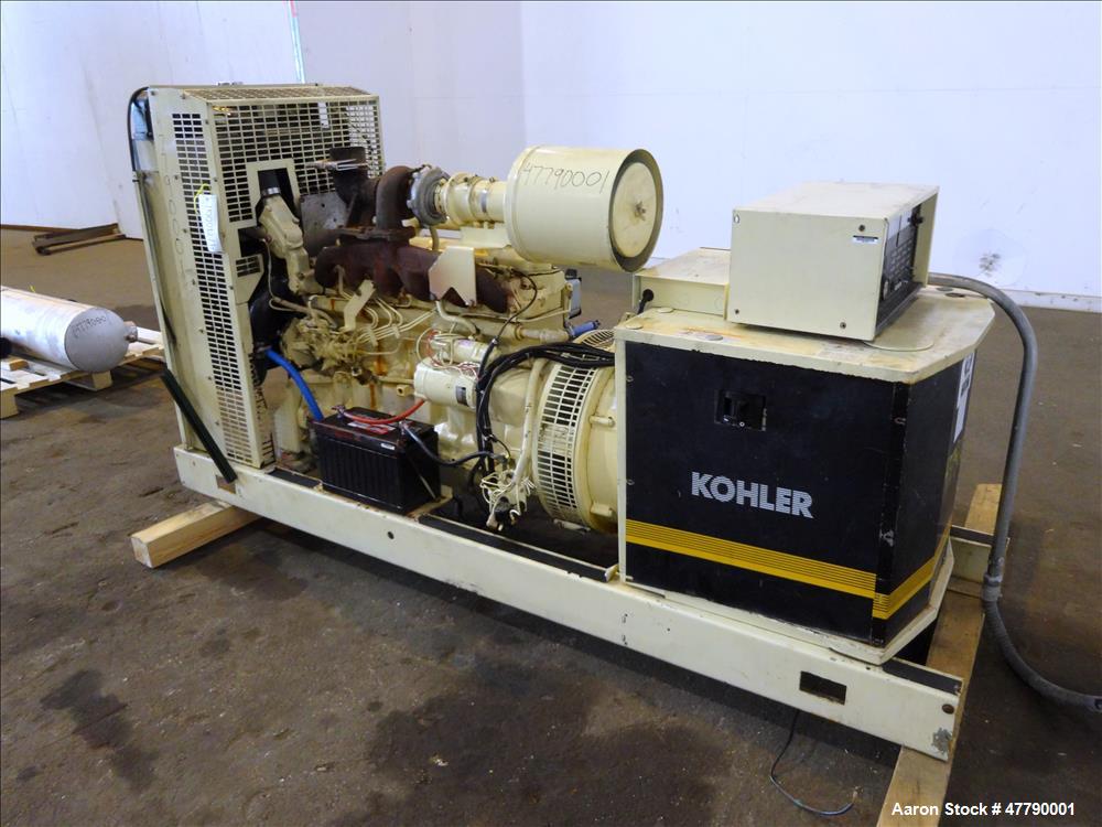 Used Kohler 100kW diesel generator, model 100R0ZJ81 John Deere 6059TF001 engine