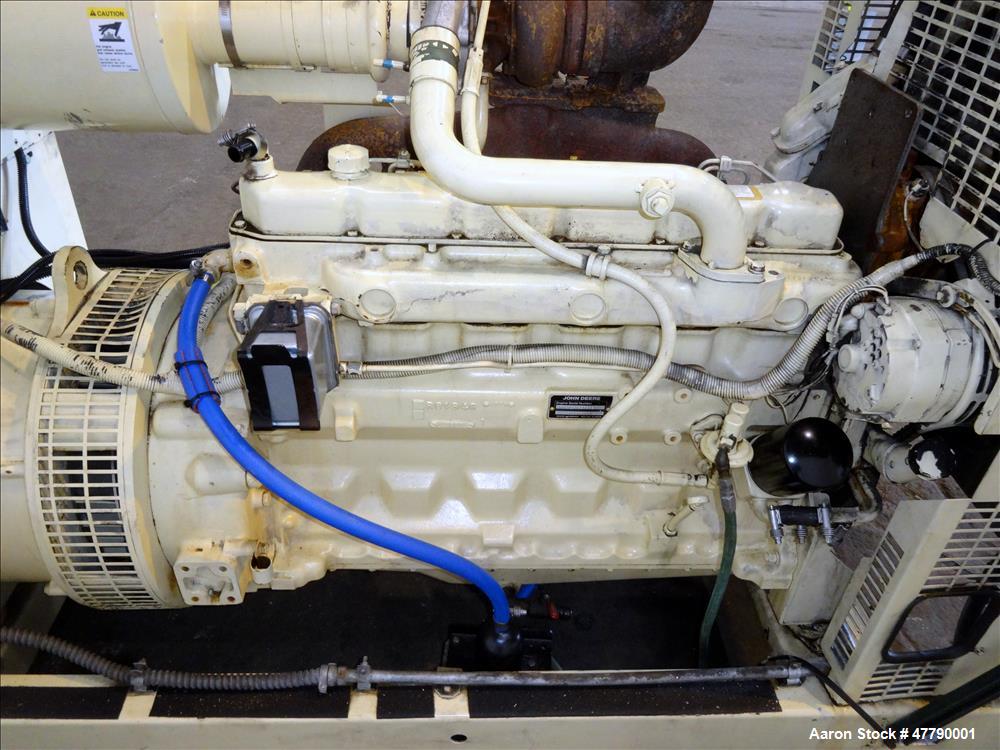 Used Kohler 100kW diesel generator, model 100R0ZJ81 John Deere 6059TF001 engine