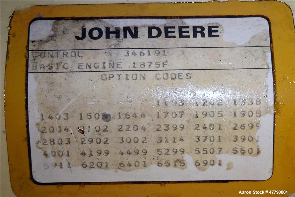 Used Kohler 100kW diesel generator, model 100R0ZJ81 John Deere 6059TF001 engine