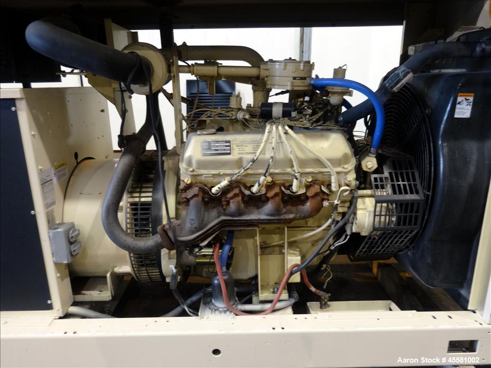 Used Kohler 100 kW Standby Natural Gas Generator Set, Model 100RZ72
