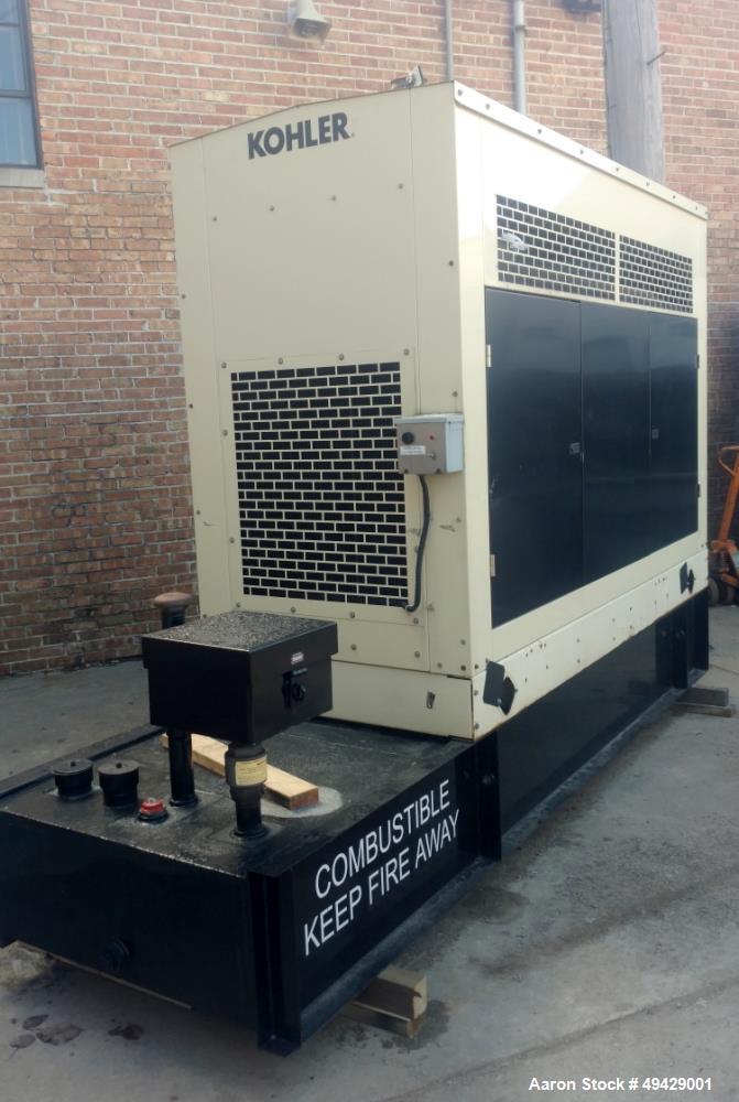 Used Kohler 110 KW Standby Diesel Generator, Model 100RE0ZJB