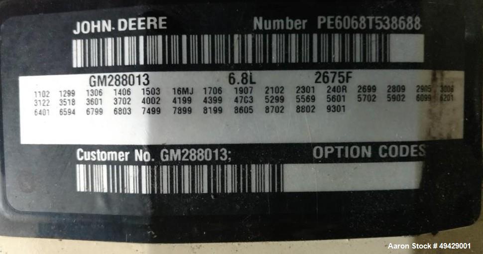 Used Kohler 110 KW Standby Diesel Generator, Model 100RE0ZJB