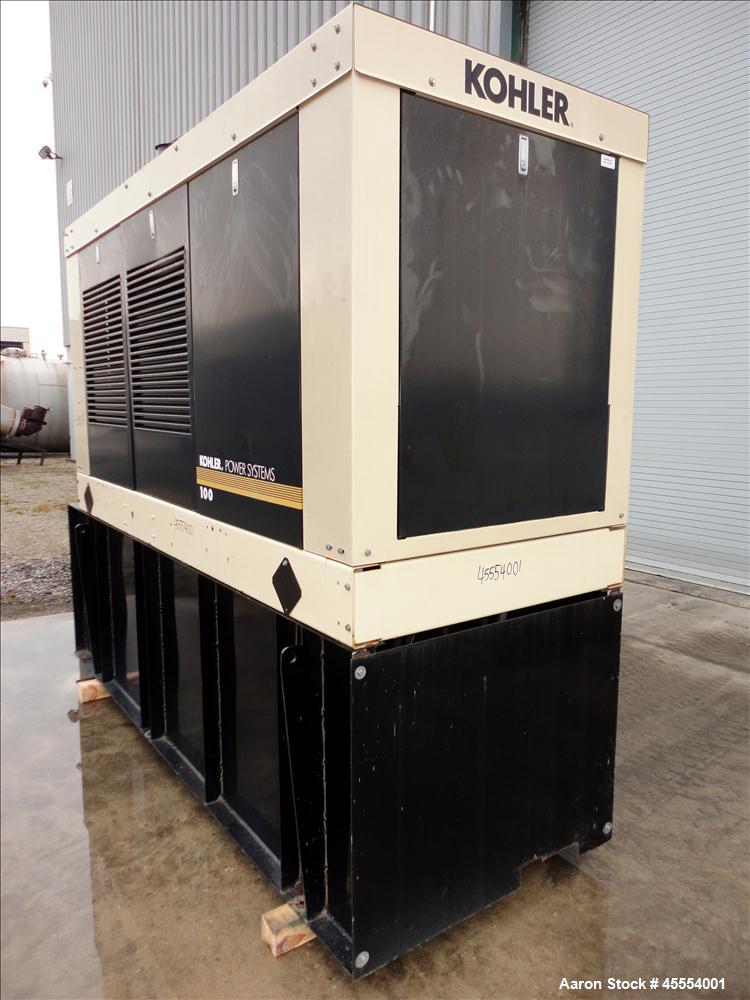 Used Kohler 110 kW Standby Diesel Generator Set, Model 100REOZJB
