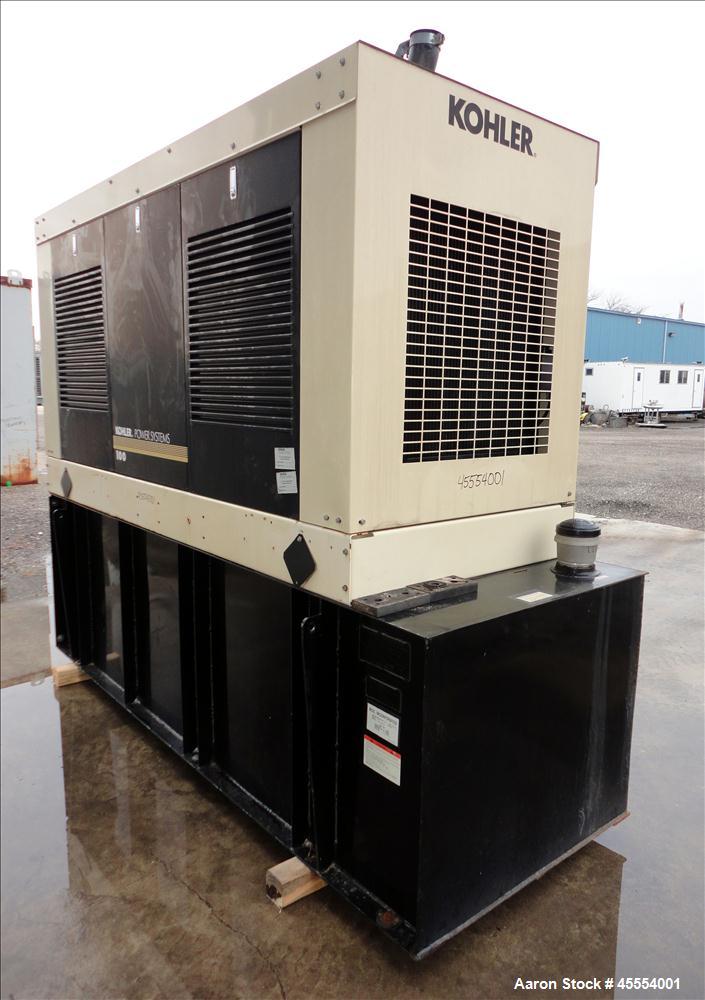 Used Kohler 110 kW Standby Diesel Generator Set, Model 100REOZJB