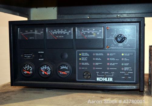 Used Kohler 100 kW standby diesel generator set, model 100REOZJ SN-626163.John Deere model 6068TF250 engine rated 166 HP @ 1800 RPM. 3/60/277/480V, currently set up for 480V, 12 lead reconnectable. 1...