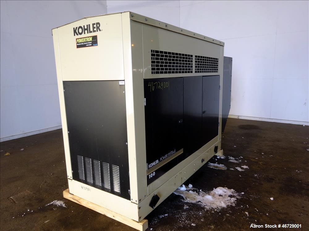 Used Kohler 100 kW natural gas generator model 100RZG, GM 8.1L engine