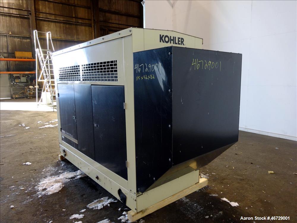 Used Kohler 100 kW natural gas generator model 100RZG, GM 8.1L engine
