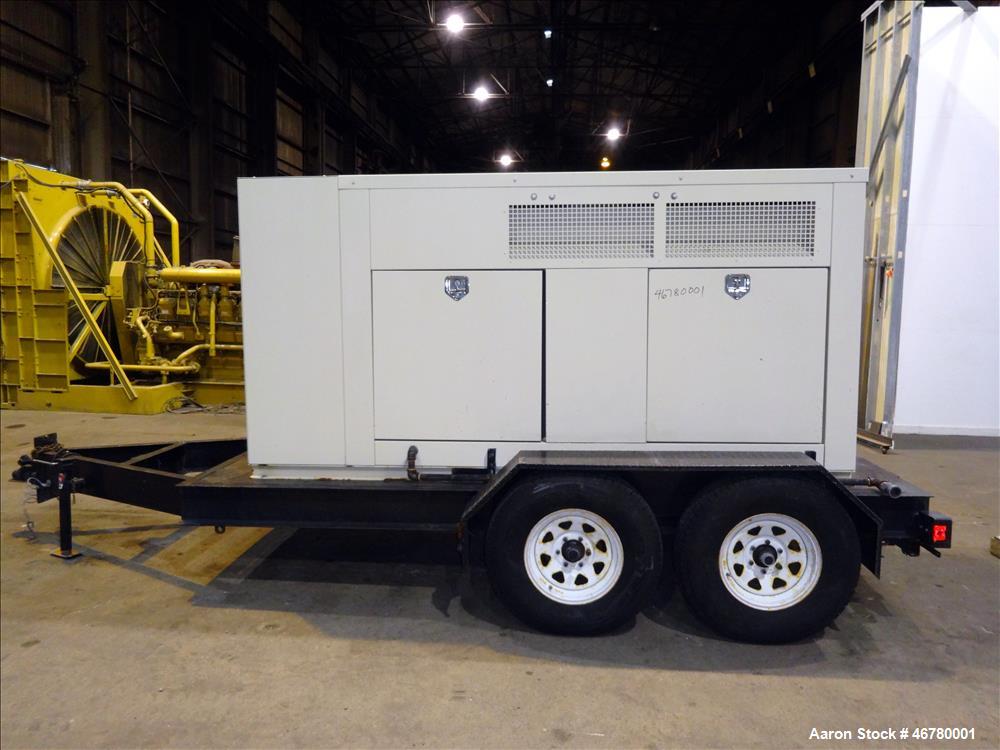 Used Kohler 90 kW standby (85 kW prime) natural gas portable / trailered genera