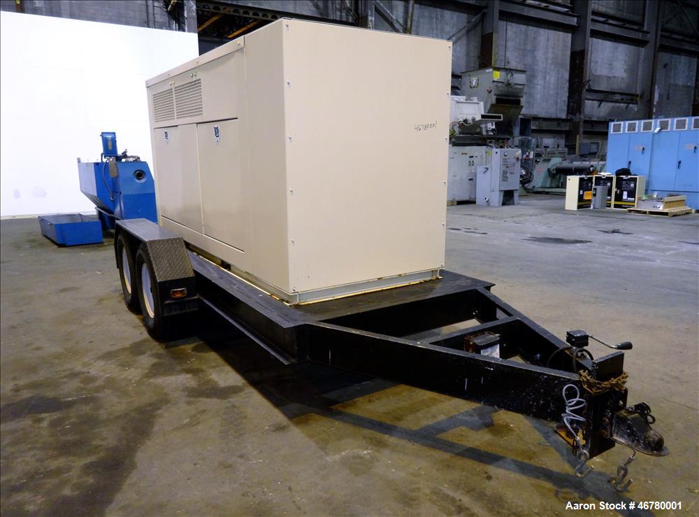 Used Kohler 90 kW standby (85 kW prime) natural gas portable / trailered genera