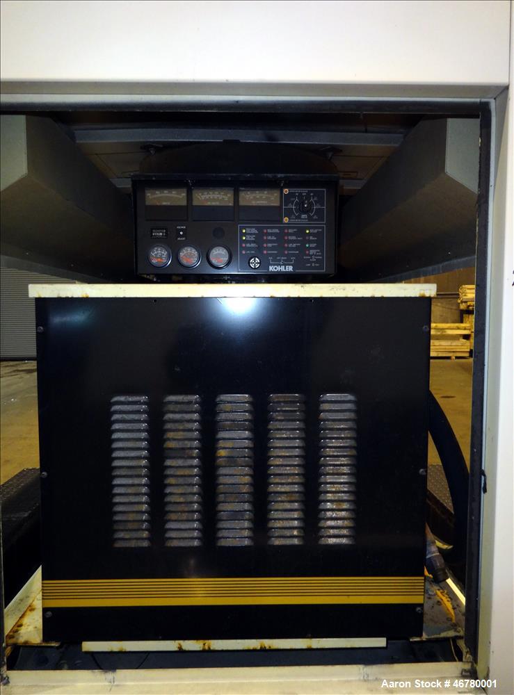 Used Kohler 90 kW standby (85 kW prime) natural gas portable / trailered genera